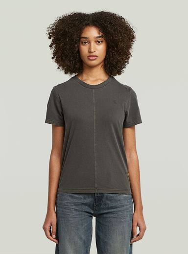 Overdyed Front Seam T-Shirt